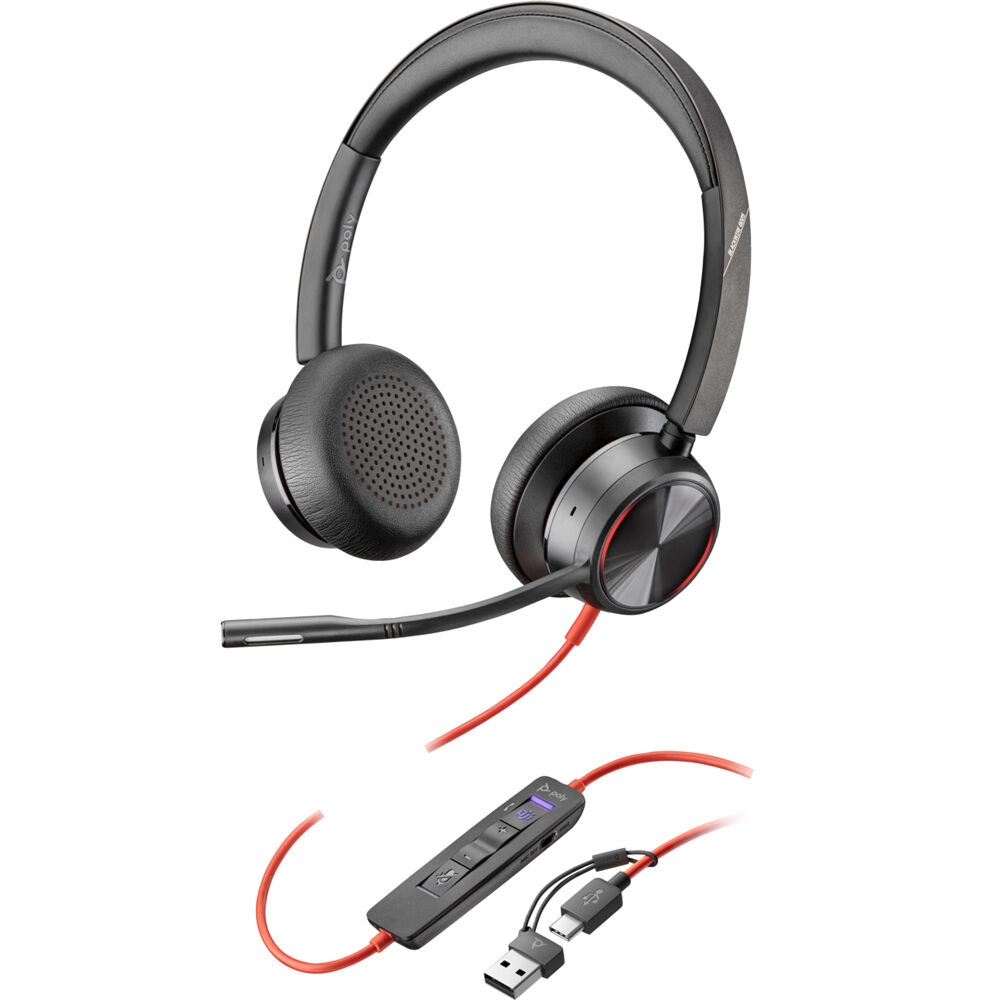 Headset HP Poly Blackwire 8225 Teams Estéreo USB-A/USB-C - 8X225AA Headset HP Poly Blackwire 8225 Teams Estéreo USB-A/USB-C - 8X225AA