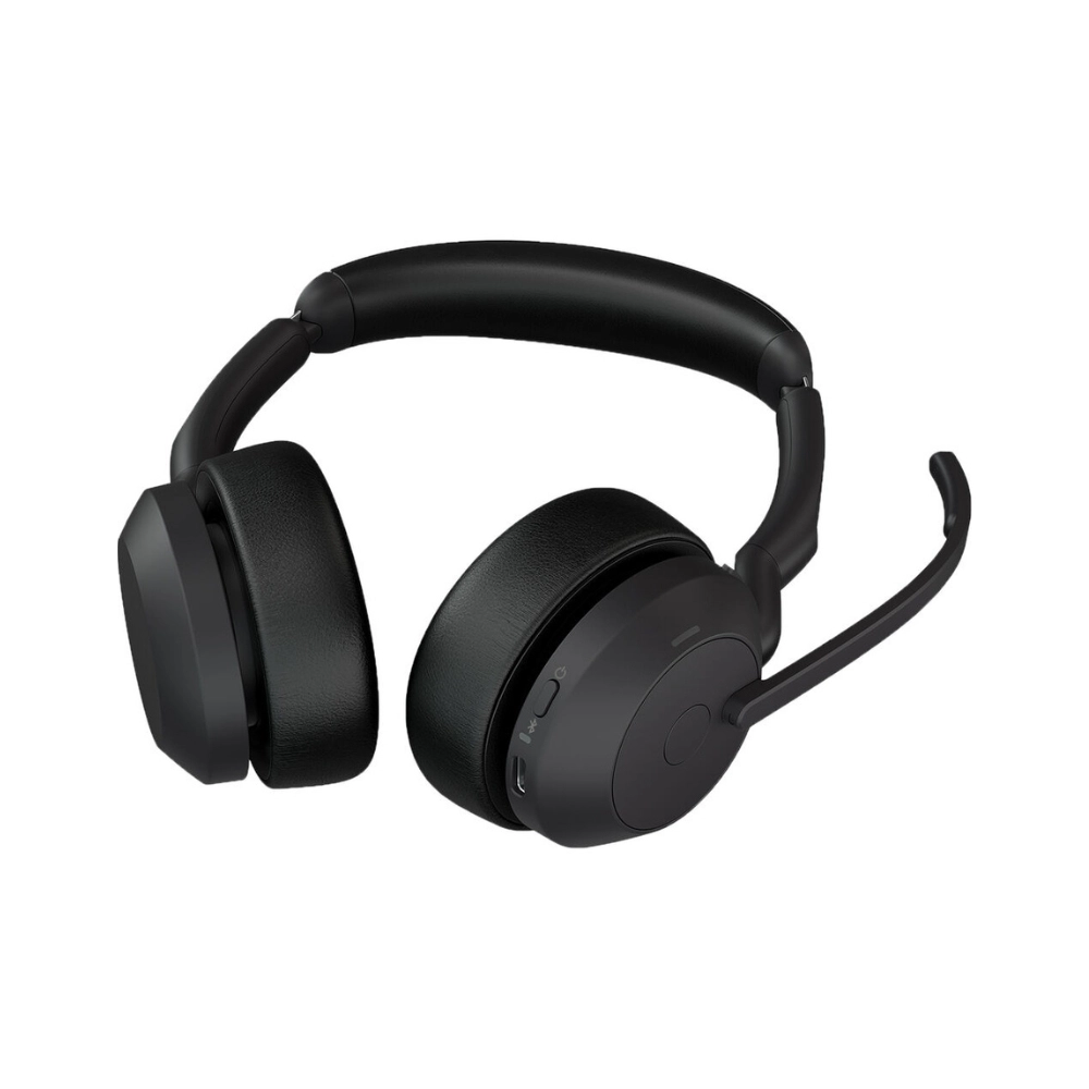 Headset Jabra Evolve2 55 UC Stereo, USB-A, com Adaptador Link380A – 25599-989-999 Headset Jabra Evolve2 55 UC Stereo, USB-A, com Adaptador Link380A – 25599-989-999