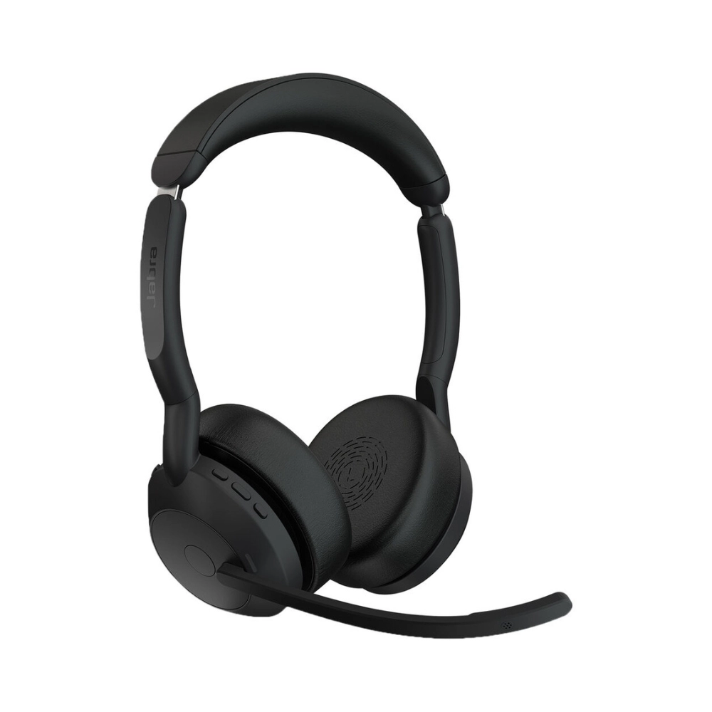 Headset Jabra Evolve2 55 UC Stereo, USB-A, com Adaptador Link380A – 25599-989-999 Headset Jabra Evolve2 55 UC Stereo, USB-A, com Adaptador Link380A – 25599-989-999