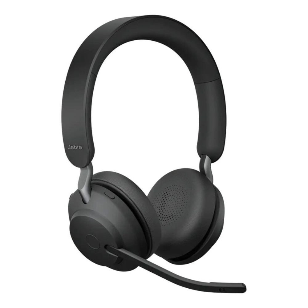 Headset Jabra Evolve2 65 USB-C, UC Stereo, Bluetooth, com Adaptador Link380c, Preto – 26599-989-899 Headset Jabra Evolve2 65 USB-C, UC Stereo, Bluetooth, com Adaptador Link380c, Preto – 26599-989-899