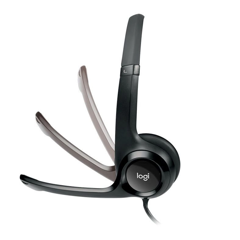 Headset Logitech H390, USB, Estéreo, Preto - 981-000014