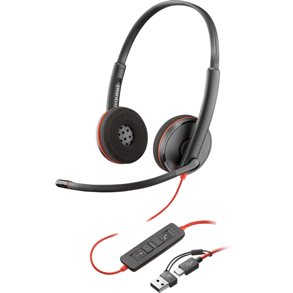 Headset Poly Blackwire C3220 - 8X228AA Headset Poly Blackwire C3220 - 8X228AA