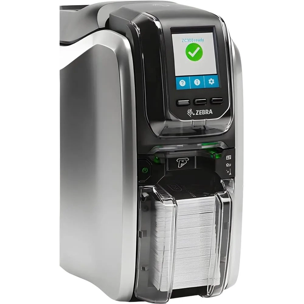 Impressora de Cartão Zebra ZC300, 300DPI USB/ETH ZC31-000C000BR00