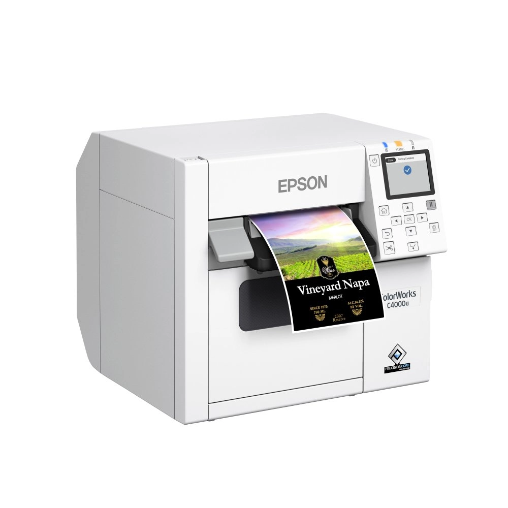 Impressora de Etiquetas e Rótulos Epson ColorWorks CW-C4000 Colorido, USB, Ethernet - C31CK03101 (Sob Encomenda)