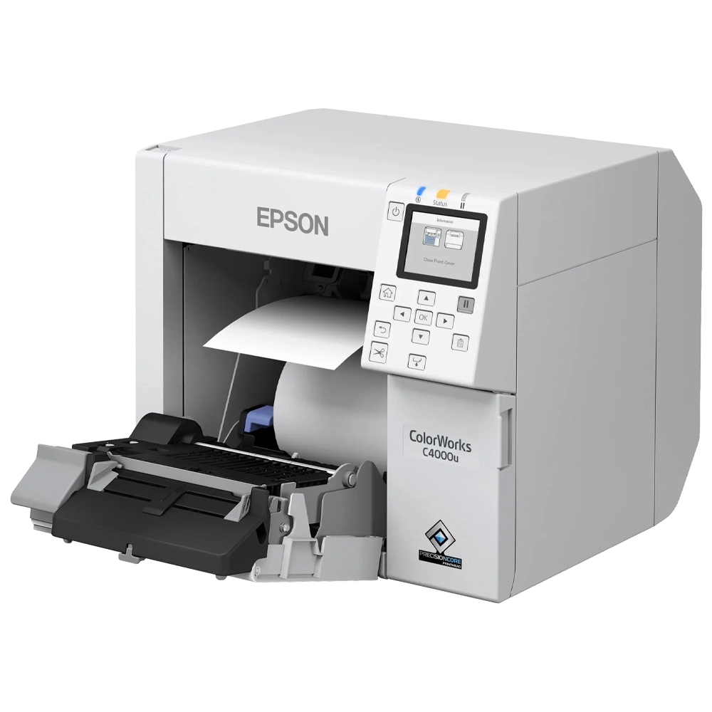 Impressora de Etiquetas e Rótulos Epson ColorWorks CW-C4000 Colorido, USB, Ethernet - C31CK03101 (Sob Encomenda)