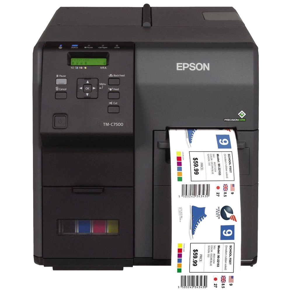 Impressora de Etiquetas e Rótulos Epson ColorWorks CW-C7500G Colorido, USB, Ethernet - C31CD84311 (Sob encomenda)