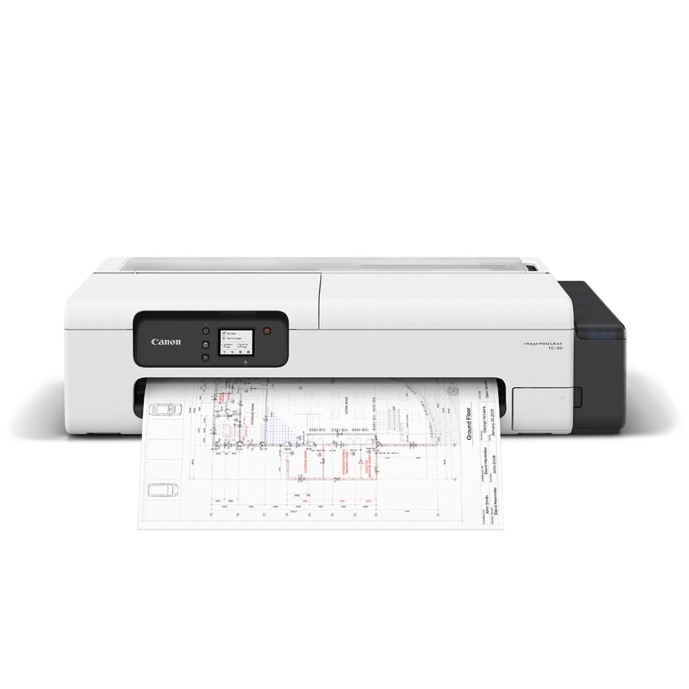 Impressora Plotter Canon imagePROGRAF TC-20, Jato de Tinta, Colorida, A1, 24", Wi-fi, Bivolt - TC-20
