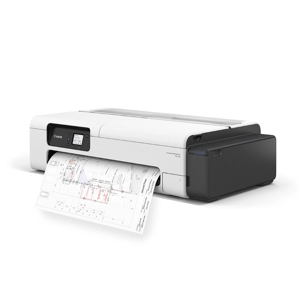 Impressora Plotter Canon imagePROGRAF TC-20, Jato de Tinta, Colorida, A1, 24", Wi-fi, Bivolt - TC-20