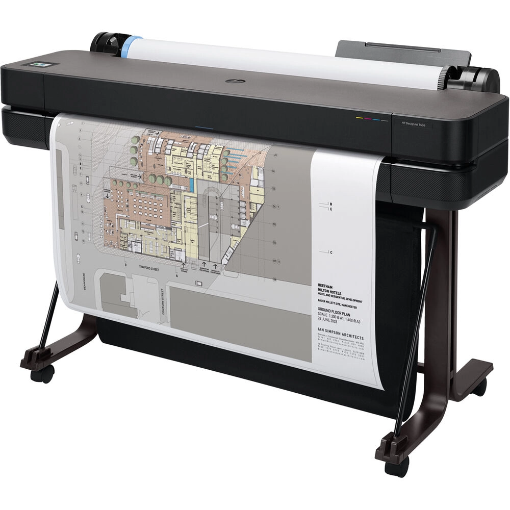 Impressora Plotter HP DesignJet T630, 36", Jato de Tinta, Colorida, A0, Wi-fi, Bivolt - 5HB11D#C4 Impressora Plotter HP DesignJet T630, 36", Jato de Tinta, Colorida, A0, Wi-fi, Bivolt - 5HB11D#C4