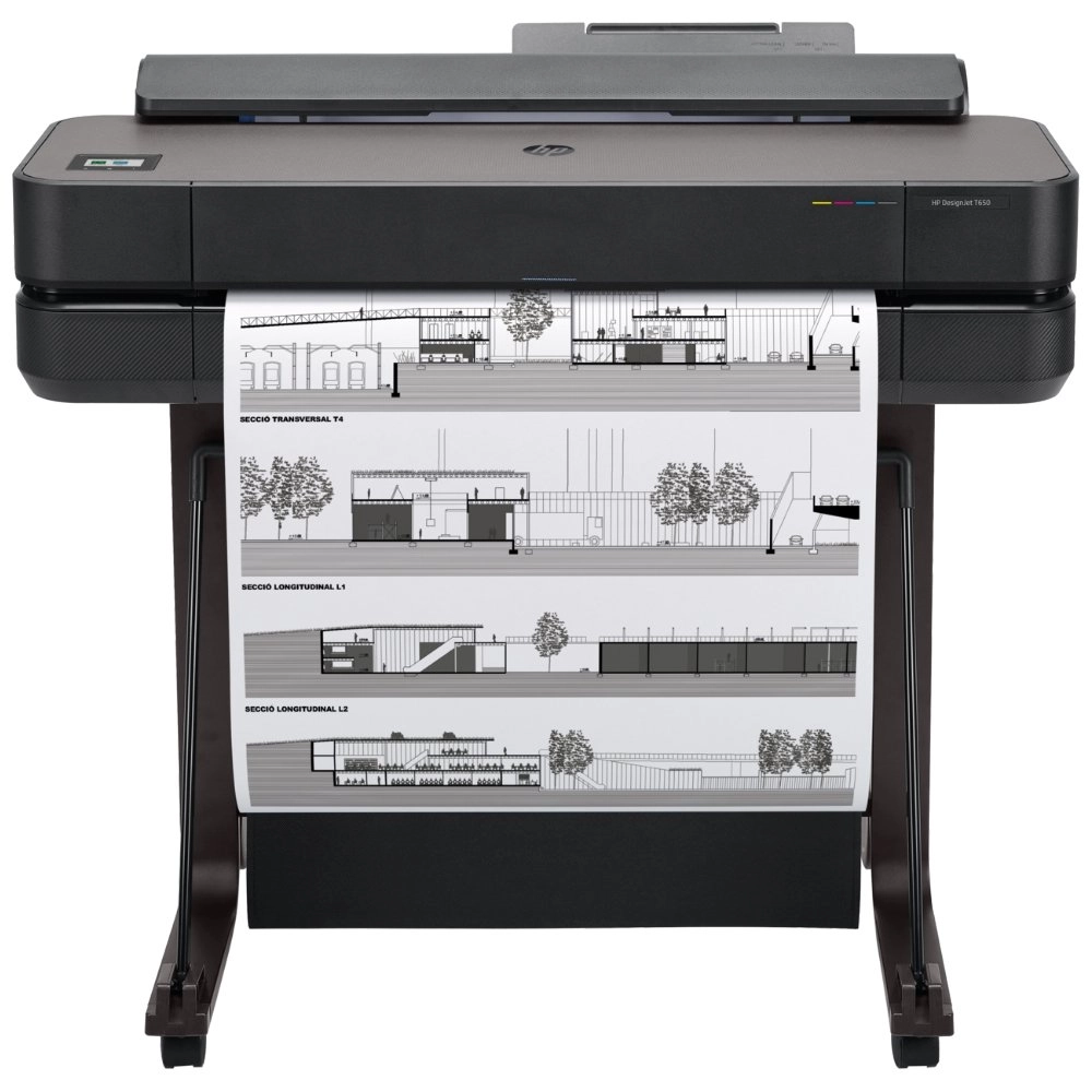 Impressora Plotter HP DesignJet T650, 24", Jato de Tinta, A1, Wi-Fi, Bivolt - 5HB08A#B1K (Sob encomenda)