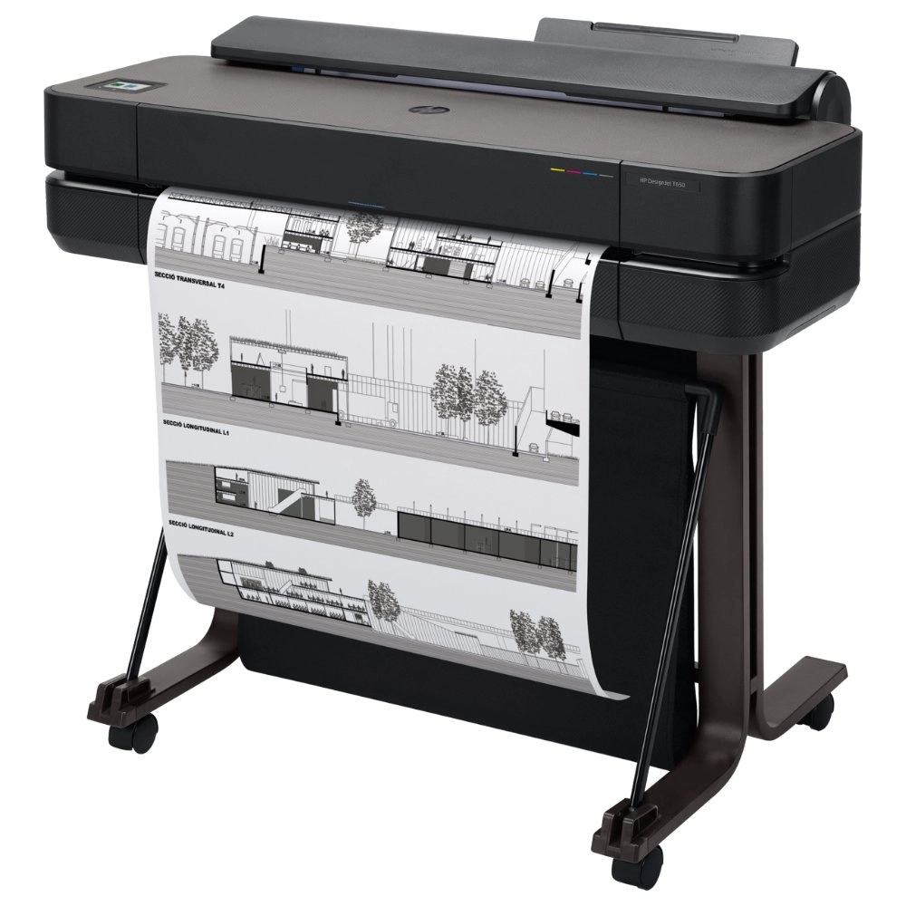 Impressora Plotter HP DesignJet T650, 24", Jato de Tinta, A1, Wi-Fi, Bivolt - 5HB08A#B1K (Sob encomenda)