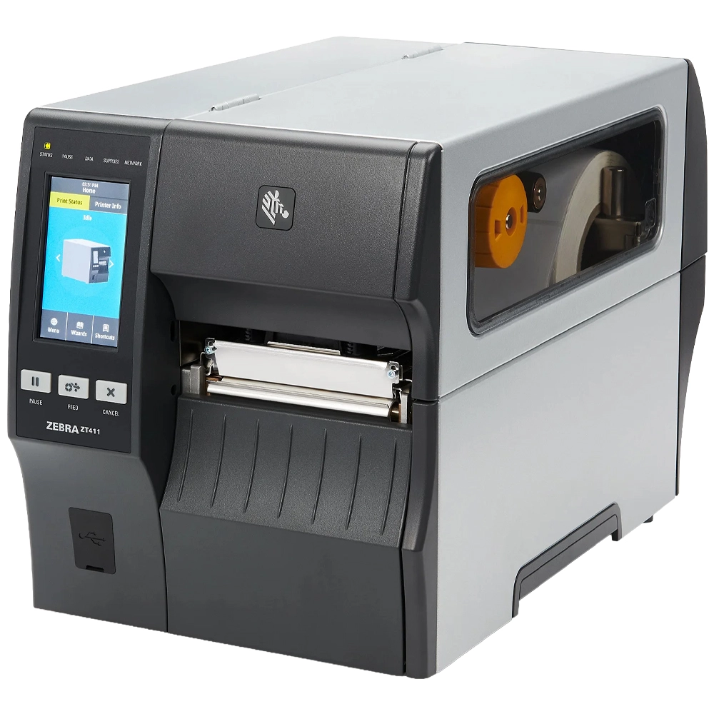 Impressora Térmica de Etiquetas Zebra ZT411, 300 DPI, 4", USB, Ethernet, Bluetooth - ZT41143-T0A0000Z