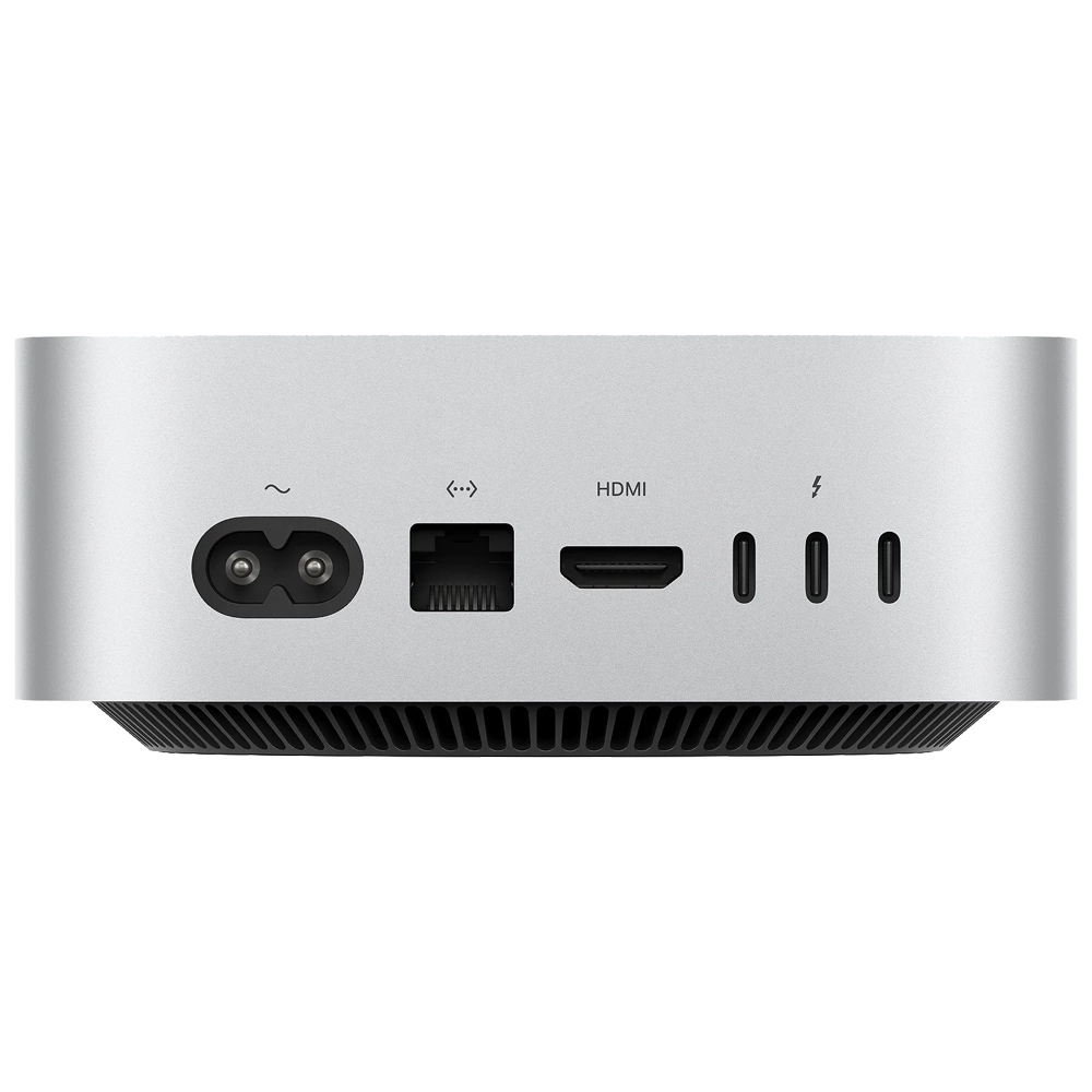 Mac Mini Apple Chip M4, CPU de 10 Núcleos, GPU de 10 Núcleos, Memória 24GB, SSD de 512GB, Prata - MCYT4BZ/A
