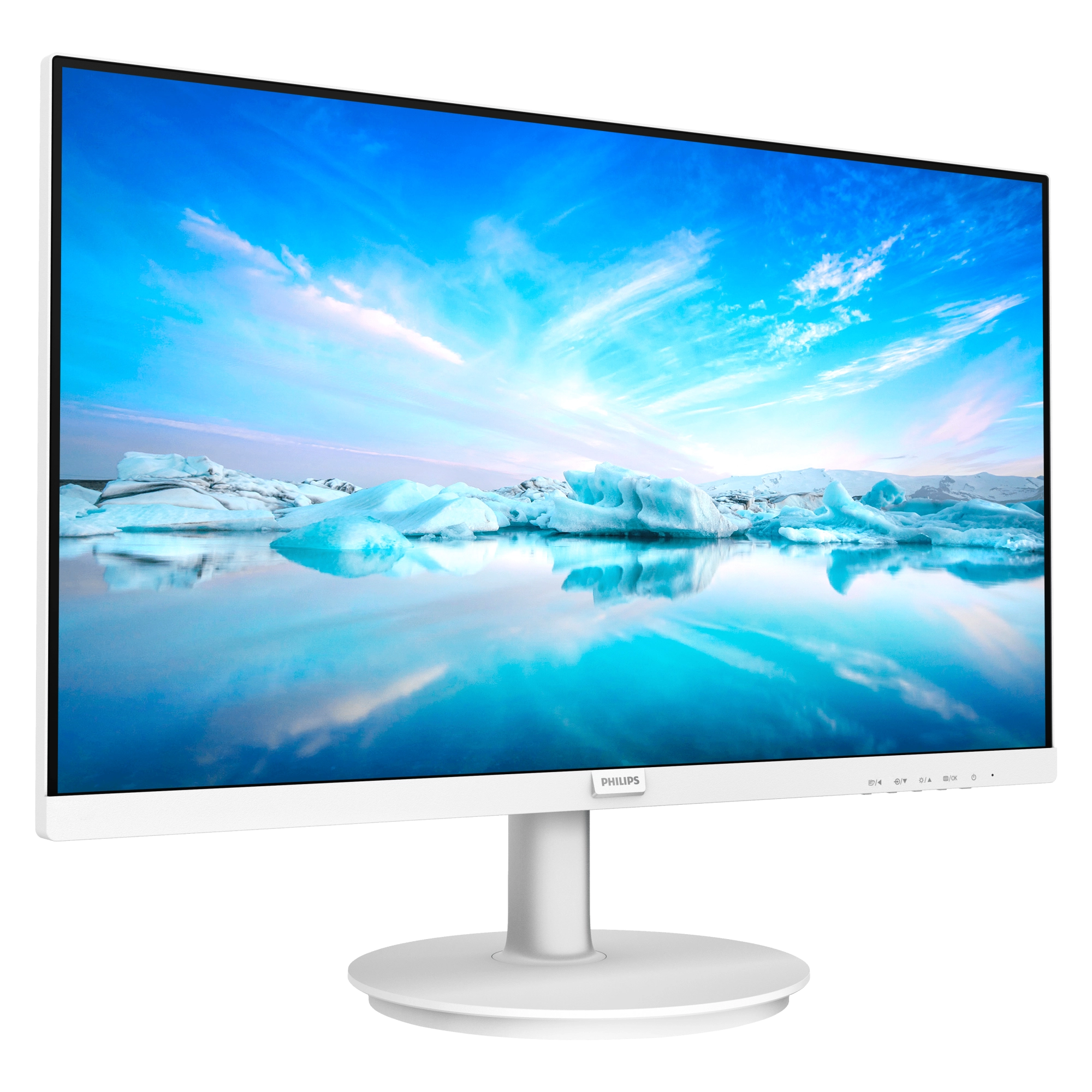Monitor Philips, 21.5, LED, Wide, Full HD, HDMI/VGA, VESA, Adaptive Sync, Branco - 221V8LW Monitor Philips, 21.5, LED, Wide, Full HD, HDMI/VGA, VESA, Adaptive Sync, Branco - 221V8LW
