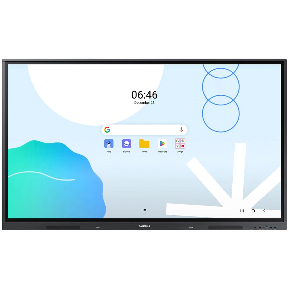 Monitor Profissional Interativo Samsung LED 75" WA75D, 4K, Android 13, Google EDLA, 40 Pontos Touch, 16/7, 400 cd/m², HDMI/USB-C/USB/RGB/Áudio, Bluetooth - LH75WADWLGCXZD