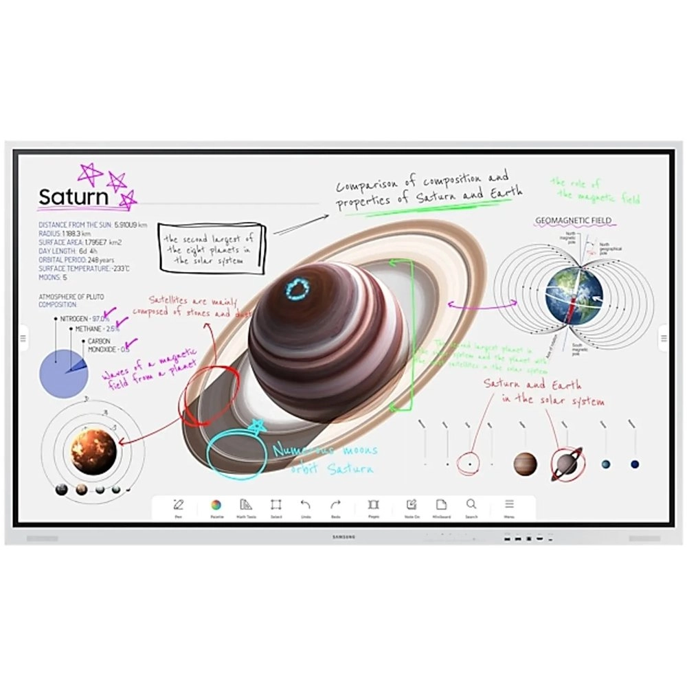 Monitor Profissional Interativo Samsung LED 85" WM85B, 4K, Flip Pro, Touchscreen, 16/7, 350 cd/m², HDMI/DP/USB/RS232C/RJ45/Áudio - LH85WMBWLGCXZA