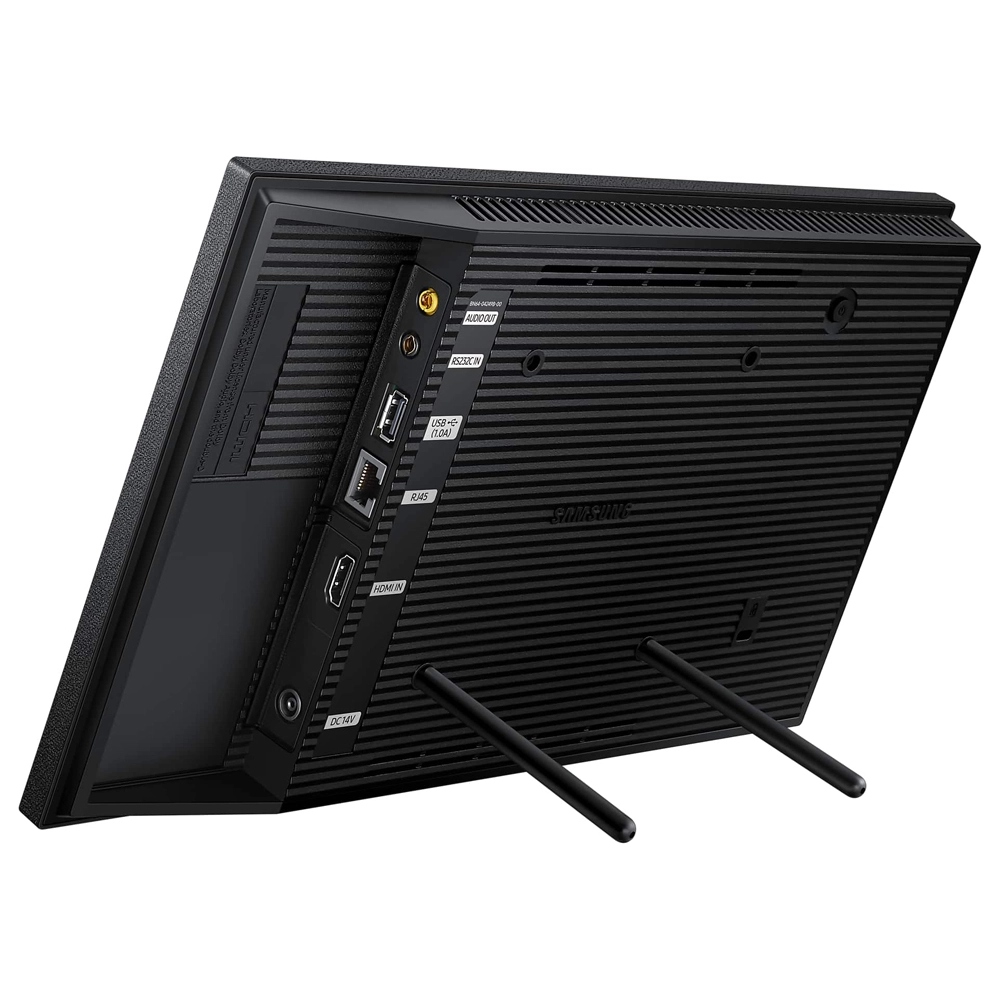 Monitor Profissional Samsung LED 13" QB13R-M Full HD, Touchscreen, Tizen, 16/7, 500 cd/m², HDMI/USB/RS232C/RJ45/Áudio - LH13QBRMBGCXZA