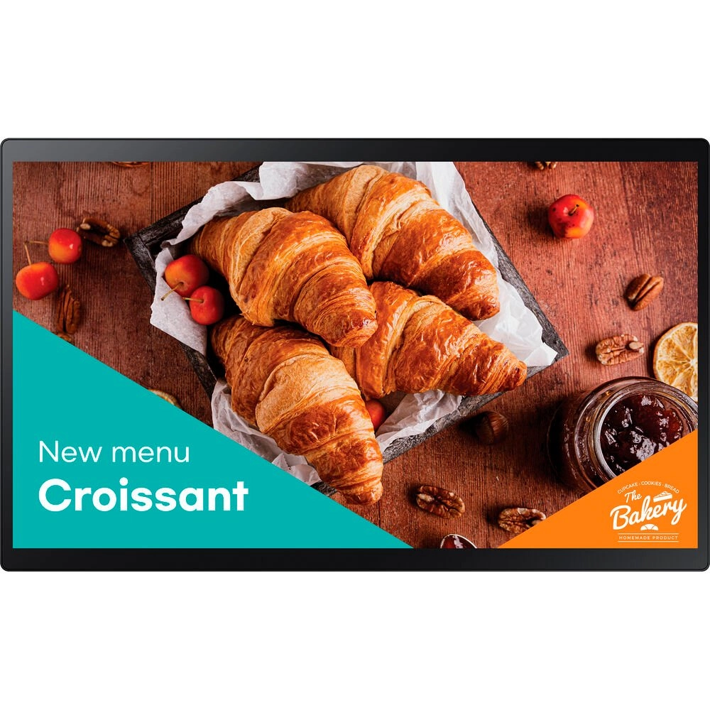 Monitor Profissional Samsung LED 24" QB24C Full HD, 16/7, 250 cd/m², HDMI/USB/RS232C/RJ45/Áudio - LH24QBCEBGCXZA 