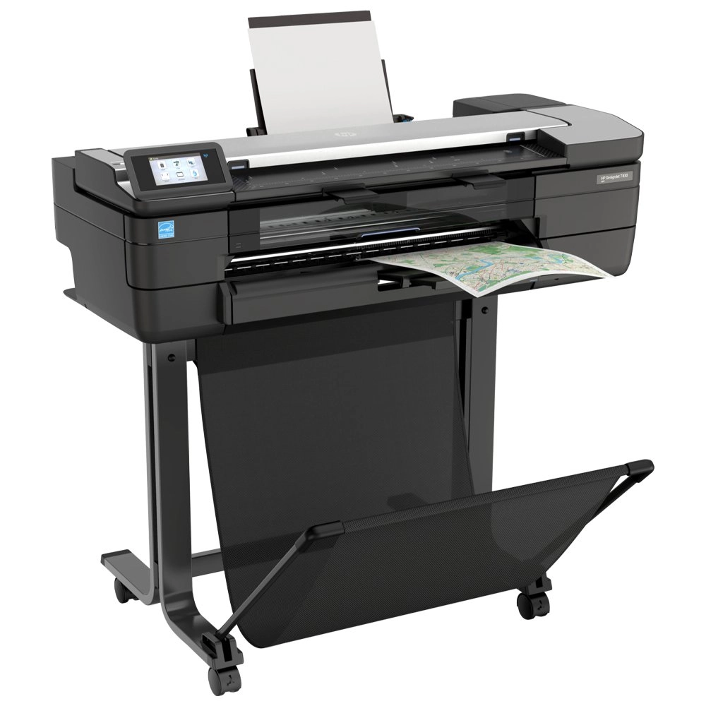 Multifuncional Plotter HP DesignJet, Jato de Tinta, Colorida, A1, 24", Wi-fi, Bivolt - T830 - F9A28D#B1K