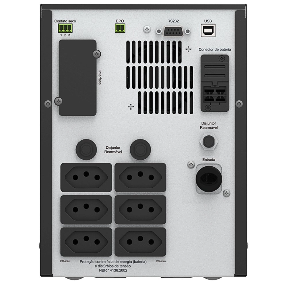 Nobreak APC Smart-UPS Senoidal 3000VA/2100W Mono 120V - SMV3000CA-BR