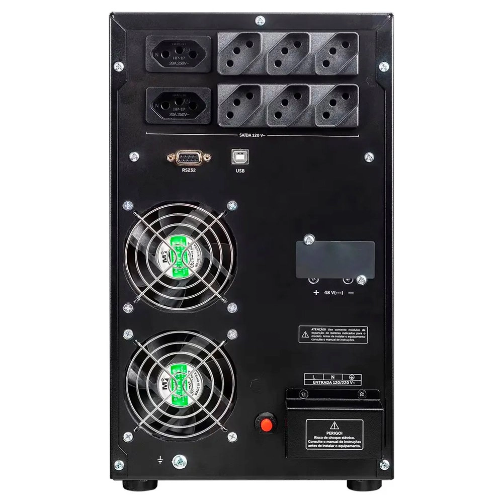 Nobreak Intelbras SNB 3000VA/2100W Senoidal Bivolt 120V, Torre - 4822039 Nobreak Intelbras SNB 3000VA/2100W Senoidal Bivolt 120V, Torre - 4822039