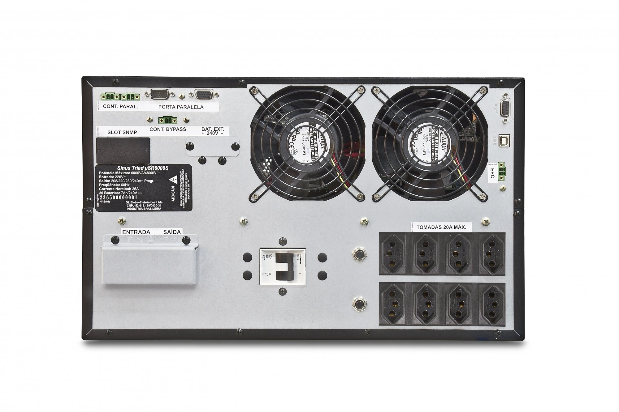 Nobreak SMS Sinus Triad 10kVA Mono 220V Rack/Torre Dupla Conversão - 23651