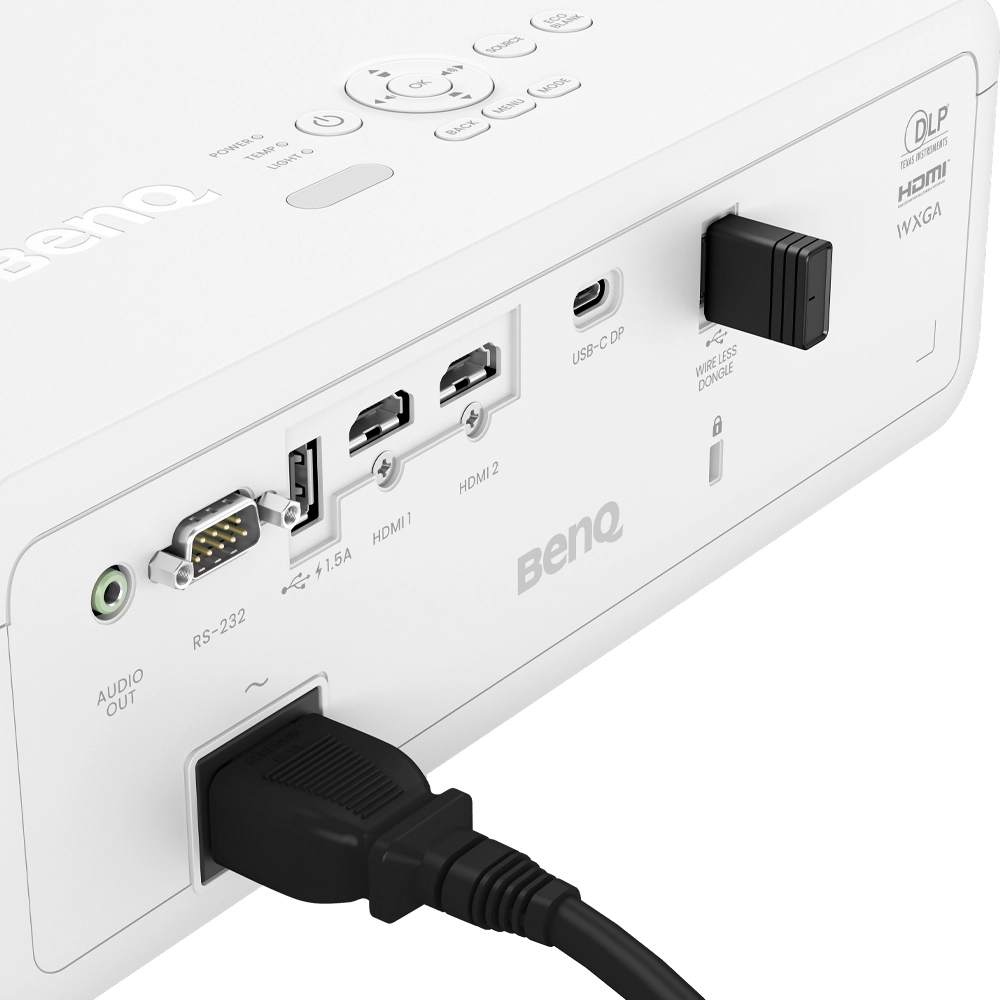 Projetor Benq LW650, 4000 ANSI Lumens, Laser, DLP, WXGA, 4K, HDMI, USB-C, USB-A, Áudio 10W - 9H.JS677.13L (Sob Encomenda)