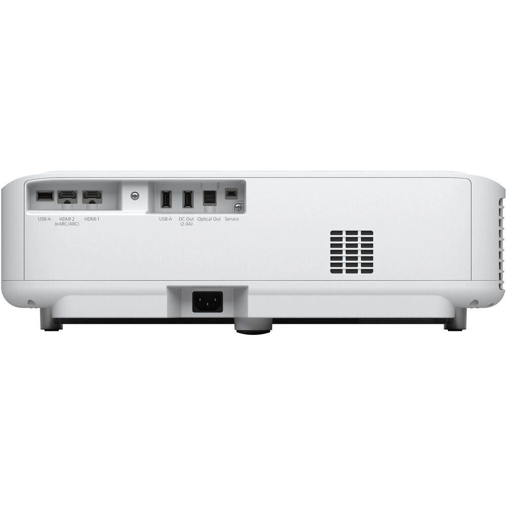 Projetor Epson EpiqVision LS650, 3600 Lumens, Laser, 4K PRO-UHD, 4K Nativo, até 120", Android TV, Áudio Yamaha, Ultra Curta Distância, Branco - V11HB07020