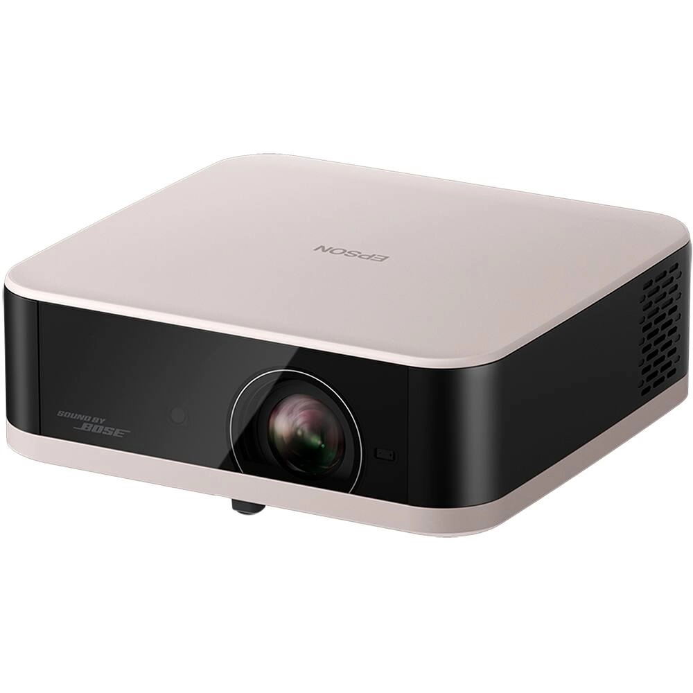 Projetor Smart Epson Portátil, Lifestudio Pop EF-61, 700 IDMS/ISO Lumens, LED, 3LCD, Full HD, HDMI, USB, Smart, Google TV, áudio BOSE 2x5W, Wi-Fi, Bluetooth, até 150 Polegadas, Bege Rosado - V11HB72221