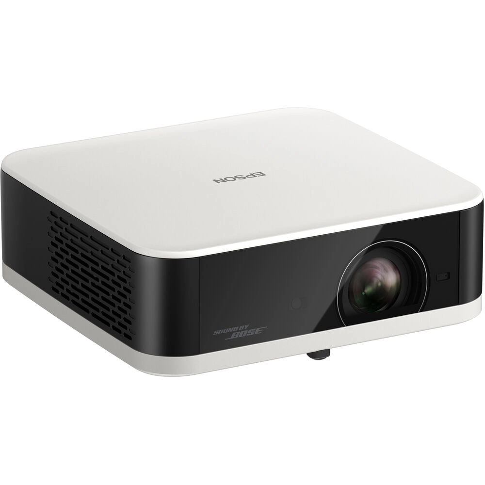 Projetor Epson Portátil Lifestudio Pop EF-61W, 700 IDMS/ISO Lumens, LED, 3LCD, Full HD, HDMI, USB, Smart, Google TV, áudio BOSE 2x5W, Wi-Fi, Bluetooth, até 150", Branco Pérola - V11HB72021