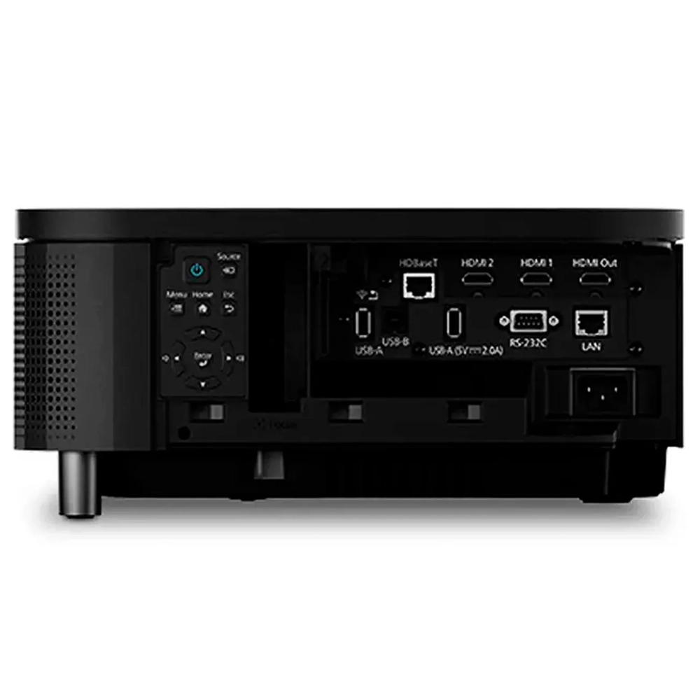 Projetor Epson PowerLite 815E, 5000 lumens, Full HD (1920 x 1080p), 4K Aprimorado, Laser, HDR, 160" a 2.5cm, Extrema Curta Distância, Miracast, PRETO - V11HA99120