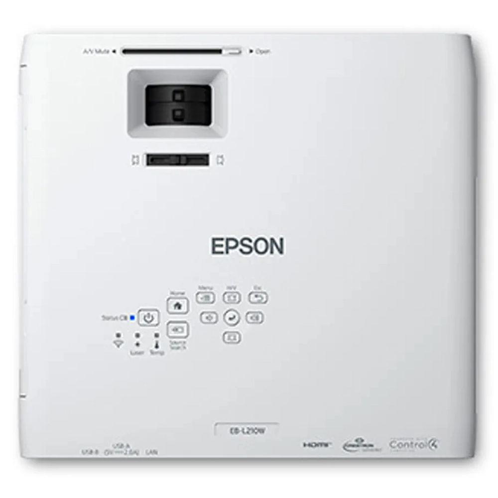 Projetor Epson Powerlite L210W, 4500 Lumens, Laser, WXGA, HD, 1920 X 1080, 3LCD, HDMI, Wireless, até 300" - V11HA70020