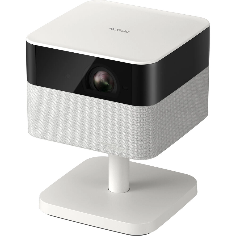 Projetor Smart Epson Portátil Lifestudio Flex EF-71, 700 IDMS/ISO Lumens, LED, 3LCD, Full HD, HDMI, USB, Smart, Google TV, áudio BOSE Estéreo, Wi-Fi, Bluetooth, até 150 Polegadas, Branco Pérola - V11HB79021