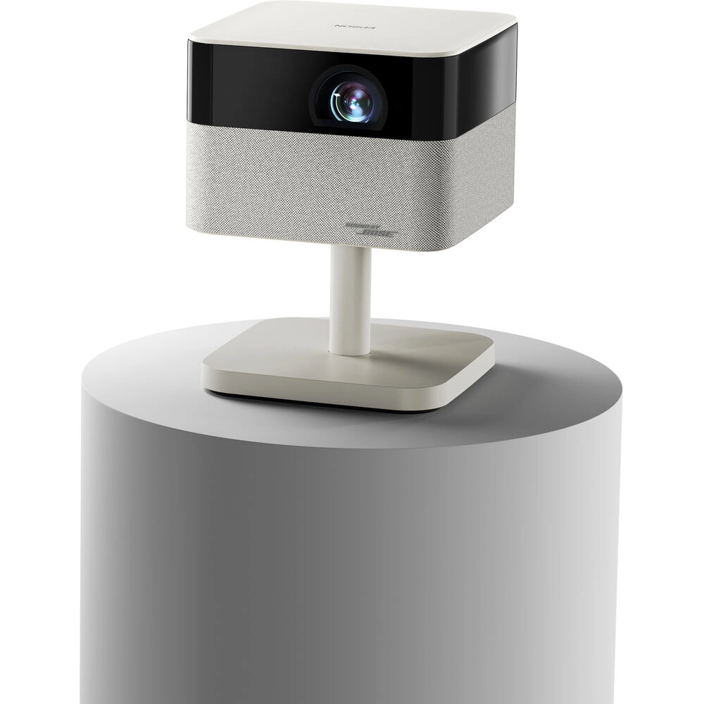 Projetor Smart Epson Portátil Lifestudio Flex EF-71, 700 IDMS/ISO Lumens, LED, 3LCD, Full HD, HDMI, USB, Smart, Google TV, áudio BOSE Estéreo, Wi-Fi, Bluetooth, até 150 Polegadas, Branco Pérola - V11HB79021