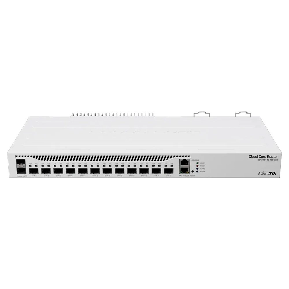 Roteador Mikrotik 12P 10G SFP 2P 25G - CCR2004-1G-12S