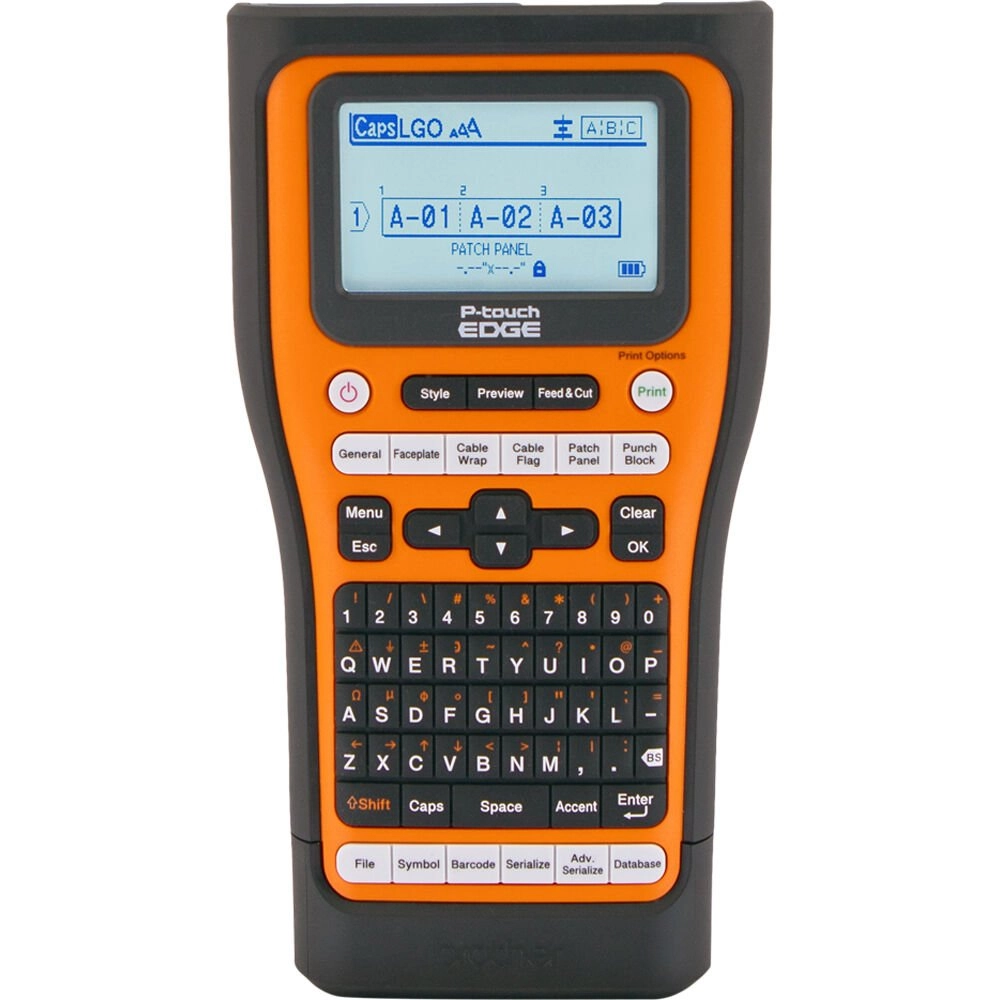 Rotulador Eletrônico Brother Portátil P-Touch Laranja - PTE560BTVP