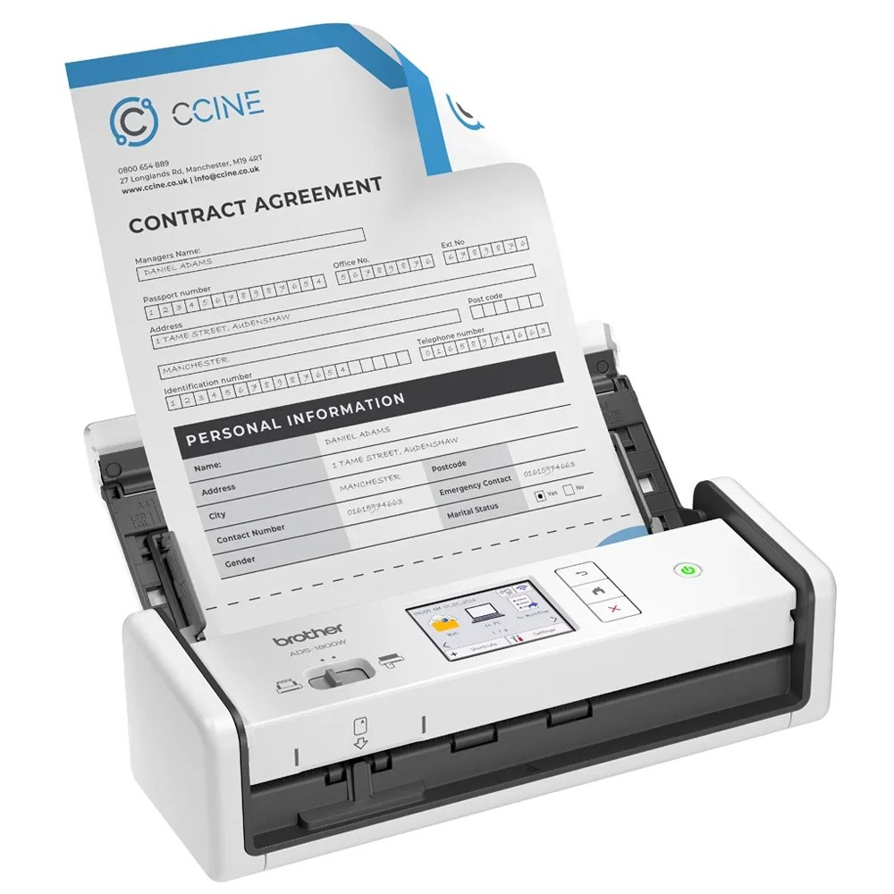 Scanner Brother A4 Duplex 30ppm USB/Wi-fi - ADS1800W