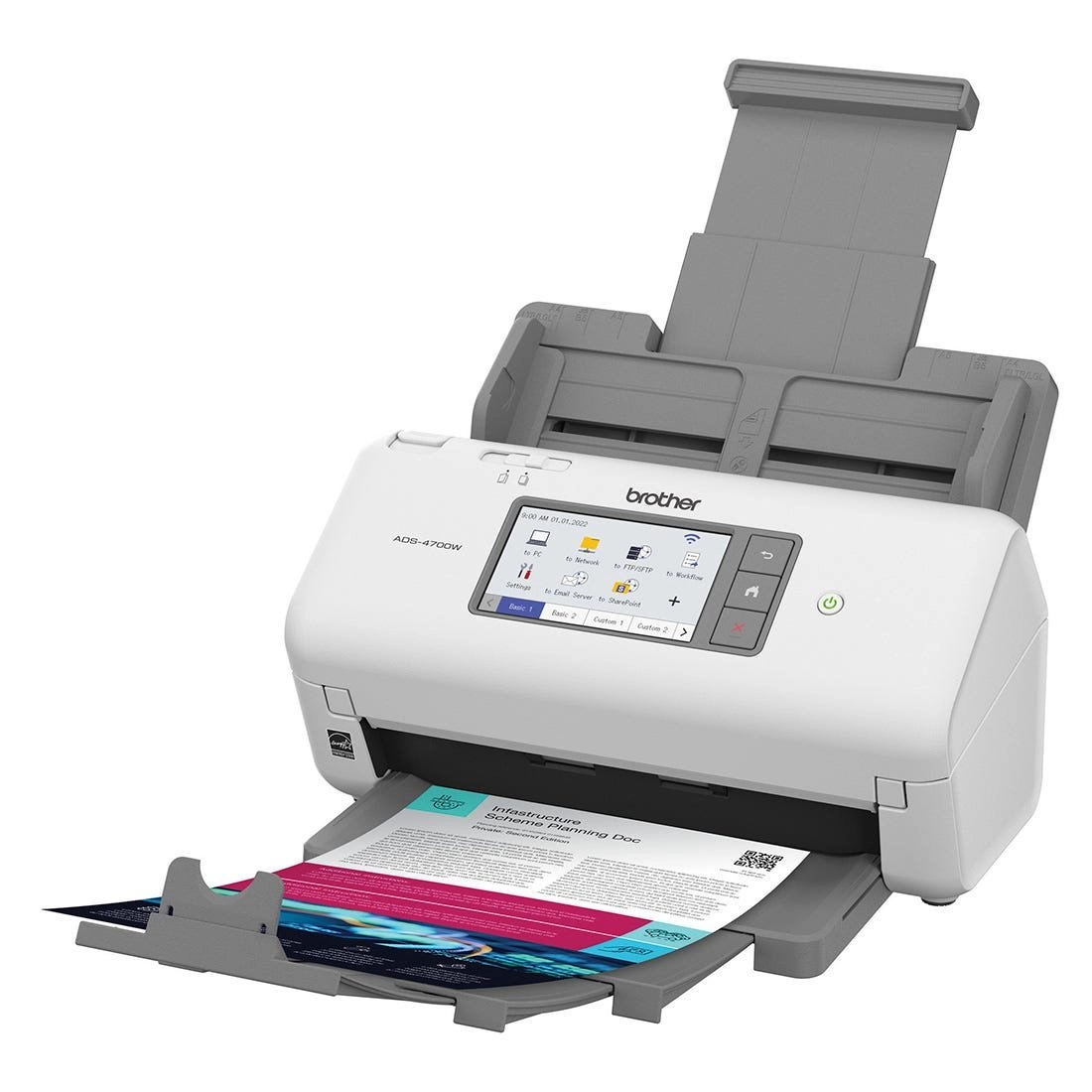 Scanner Brother A4 Duplex Wireless 40ppm ADS4700W