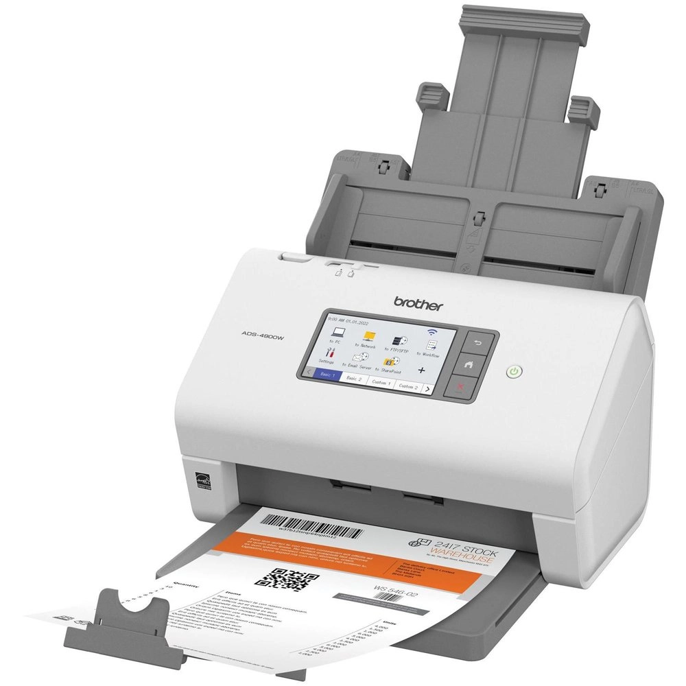Scanner Brother A4 Duplex Wireless 60 ppm ADS4900W Scanner Brother A4 Duplex Wireless 60 ppm ADS4900W