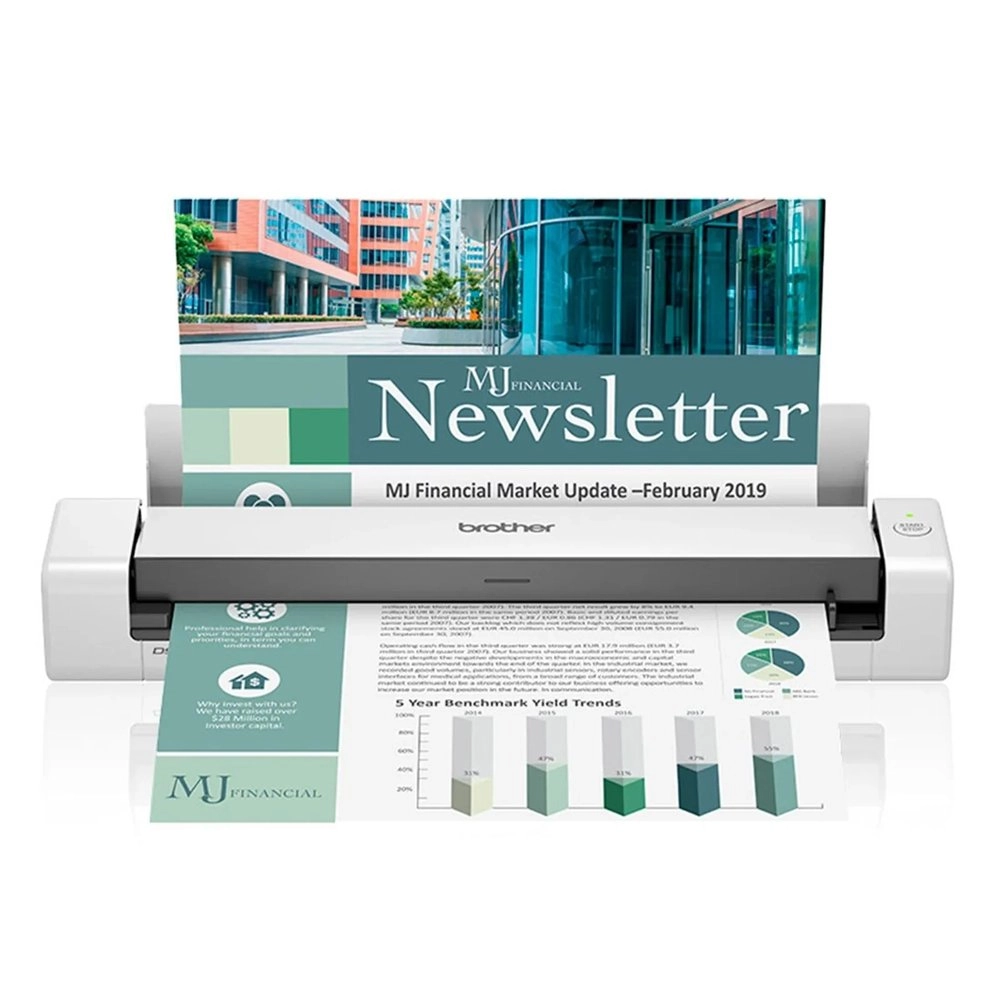 Scanner Brother Portátil A4 Duplex USB 15ppm DS740D Scanner Brother Portátil A4 Duplex USB 15ppm DS740D