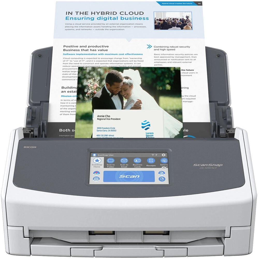 Scanner Ricoh ScanSnap IX1600 A4 40ppm White CG01000-308501