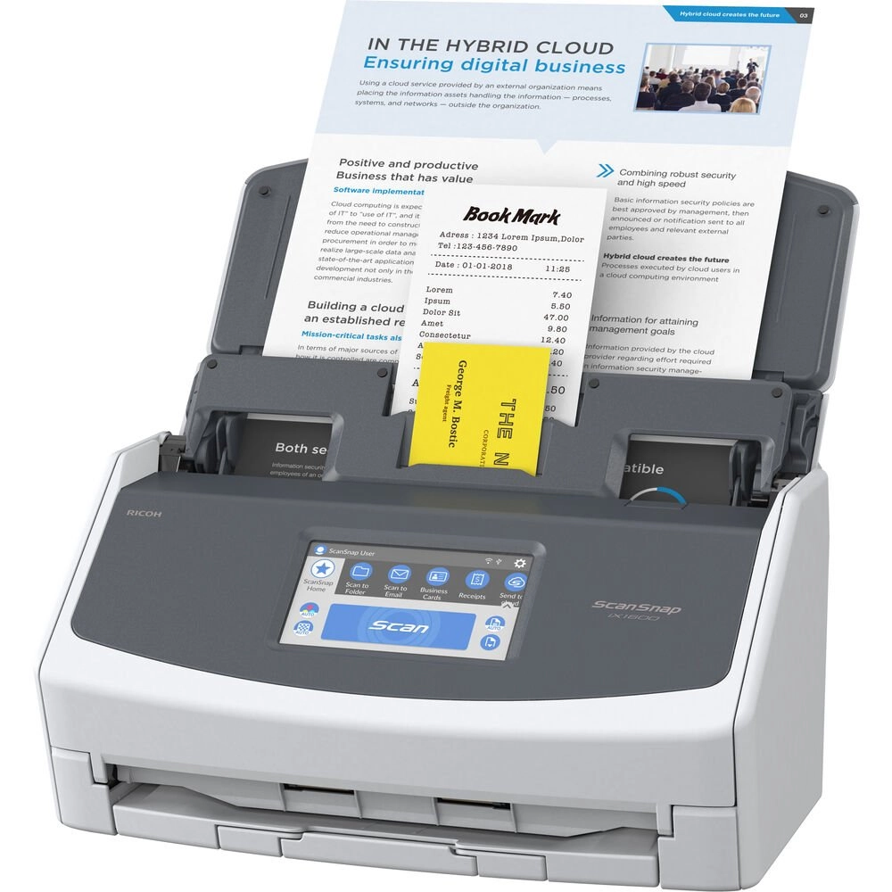 Scanner Ricoh ScanSnap IX1600 A4 40ppm White CG01000-308501