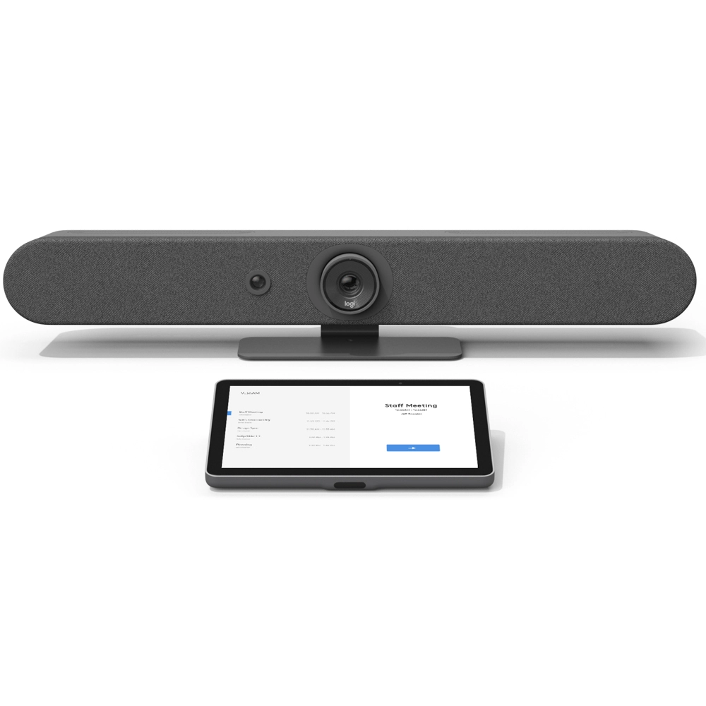 Sistema de Videoconferência Logitech Rally Bar Mini com Tap IP, 4K, USB, Graphite - 991-000386