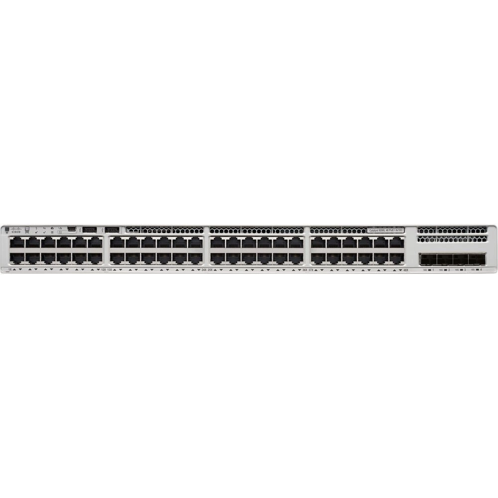 Switch Cisco Catalyst 9200L 48 Portas Gigabit 4x SFP+ 48x PoE 740W Gerenciável Layer 3 C9200L-48P-4X-E