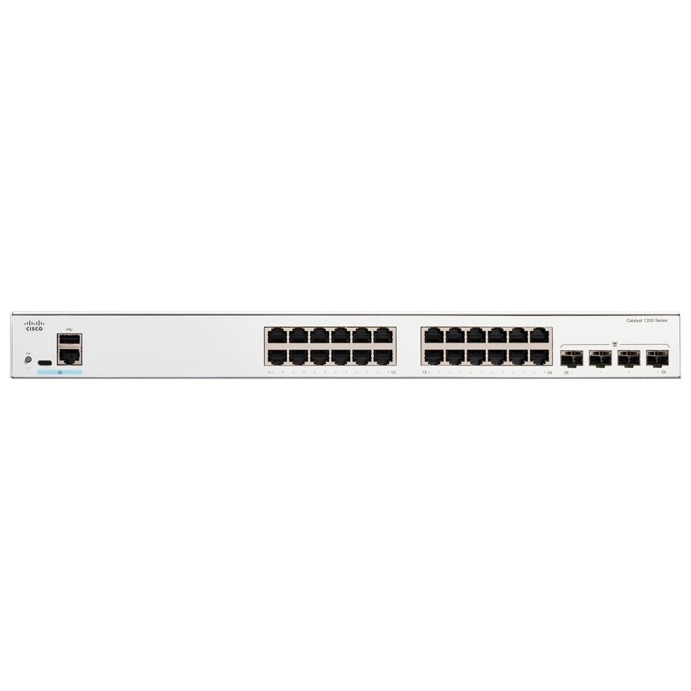 Switch Cisco Catalyst C1200 24 Portas Gigabit 4x SFP Layer 3 Gerenciável C1200-24T-4G