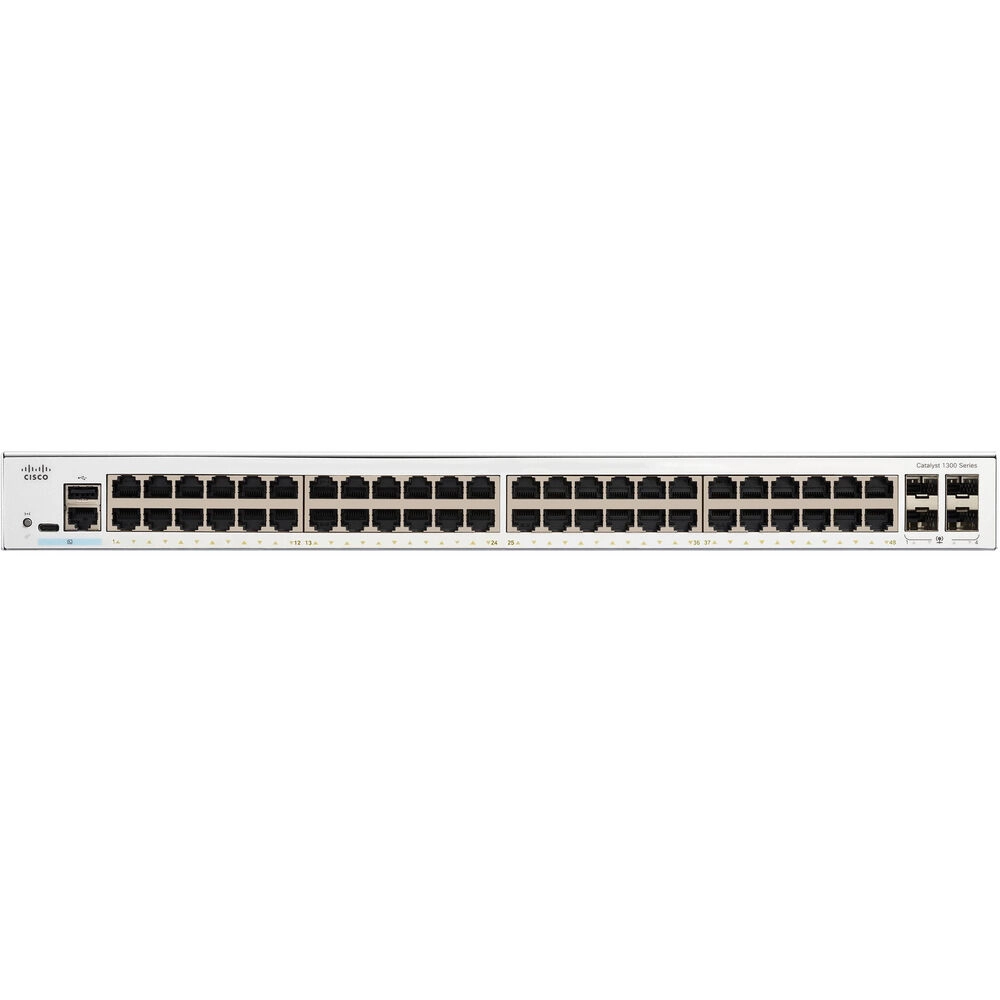 Switch Cisco Catalyst C1300 48 Portas Gigabit PoE 4x 10G SFP Layer 3 Gerenciável C1300-48P-4X