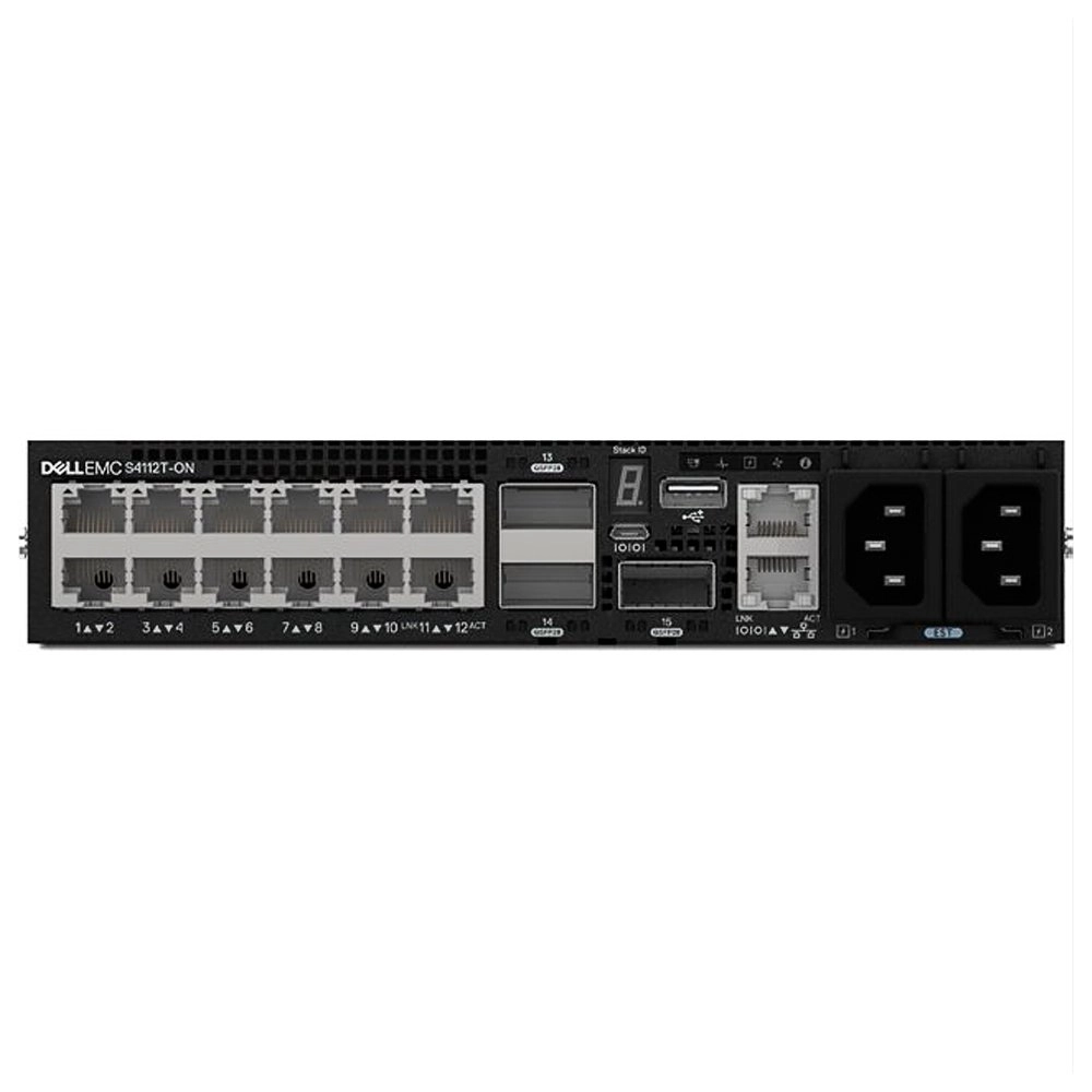 Switch Dell 12 Portas 10 GbE base-T fonte RED S4112T 210-AOYW-5BSW