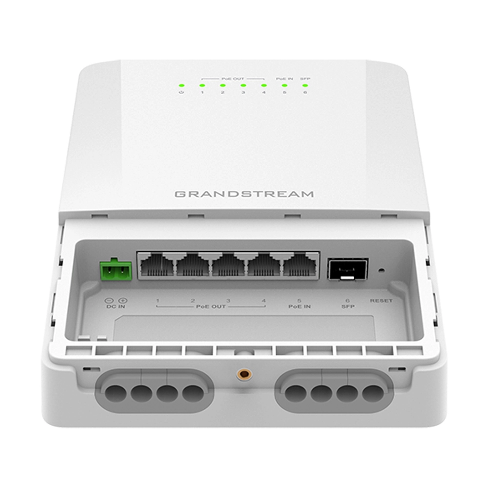 Switch Grandstream Gerenciavel L2 6 Portas POE IP66 1x SFP GWN7710R Switch Grandstream Gerenciavel L2 6 Portas POE IP66 1x SFP GWN7710R