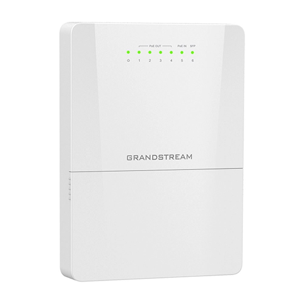 Switch Grandstream Gerenciavel L2 6 Portas POE IP66 1x SFP GWN7710R Switch Grandstream Gerenciavel L2 6 Portas POE IP66 1x SFP GWN7710R