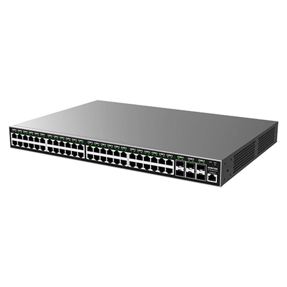 Switch Grandstream L2+ Gerenciável  48 Portas Gigabit 6x SFP+ POE 400W GWN7806P